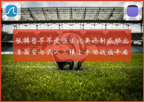张稀哲早早受伤法比奥远射威胁北京国安与武汉三镇上半场战成平局
